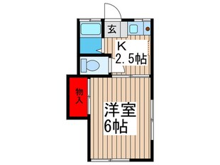 駅前シャレ－南荘の物件間取画像